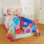Frozen Floral Breeze Twin/Full Reversible Bedding Comforter, Pink