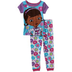 Doc McStuffins Baby Toddler Girl Cotton Tight Fit Short Sleeve PJs