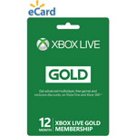 Xbox Live 12 Month Gold Membership (Email Delivery)