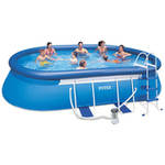 Intex 18' x 10' x 42" Oval Frame Swimming Pool