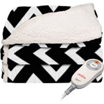 Sunbeam Heated Sherpa/Plush Electric Throw