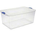 Sterilite 105 Quart Latch Box- Stadium Blue, Case of 4