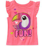 Garanimals Baby Toddler Girl Graphic Flutter Tee