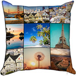 18x18 Photo Throw Pillow with Hidden Zipper