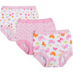 Gerber Baby Toddler Girl Cotton Training Pants, 3-Pack