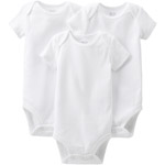 Child of Mine by Carter's Newborn Baby Short Sleeve Bodysuits, 3-Pack