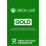 12 Month Xbox Live Gold Membership (Xbox 360 / Xbox One)