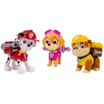 Nickelodeon Paw Patrol - Action Pack Pups 3pk Figure Set Marshal, Skye, Rubble