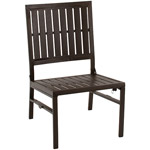 Cosco Outdoor Folding Metal Slat Lounge Chair, Sandy Brown