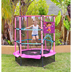Kid's 55" Character Trampoline with Safety Enclosure, Available in Multiple Characters