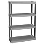 Plano 4-Shelf Storage Unit, Light Taupe