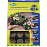 Jiffy Professional Greenhouse Seed Starter Kit-72PK PEAT PELLET REFILL