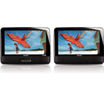 Philips PD9012/17 9" Widescreen Portable DVD Player with Dual Screens, Refurbished